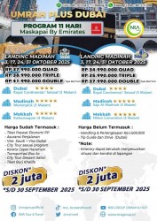 Umroh Plus Dubai 11 Hari